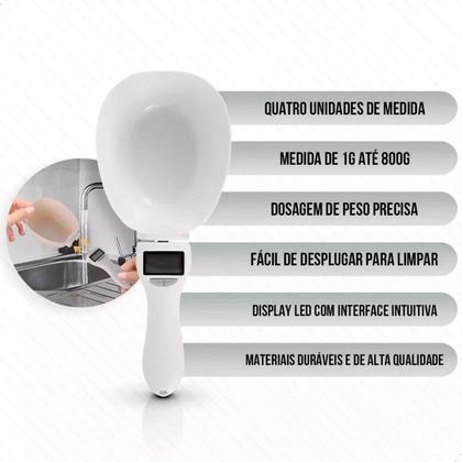 Imagem de Colher Medidora Precisão Digital Pet Alimentos Café Ração