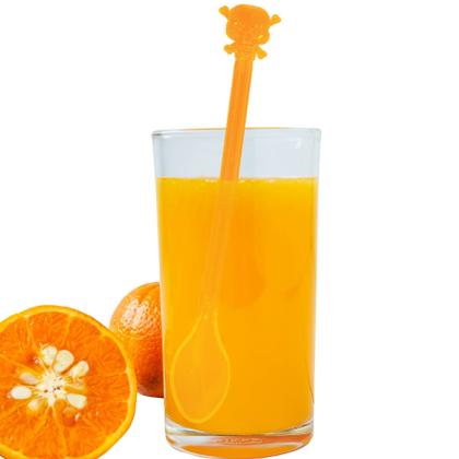 Imagem de Colher Mexedora Bebidas Suco Drinks Kit 36 Unids Coloridas