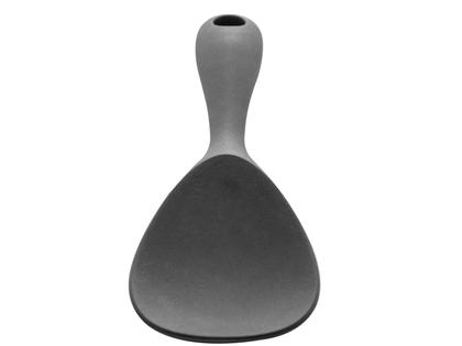 Imagem de COLHER P/ARROZ DE SILICONE PRETA 22x7cm - LYOR