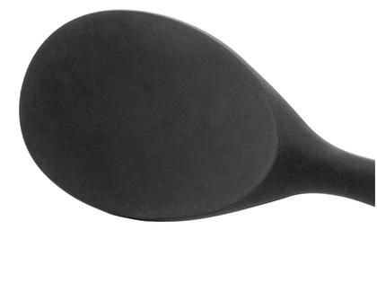 Imagem de COLHER P/ARROZ DE SILICONE PRETA 22x7cm - LYOR