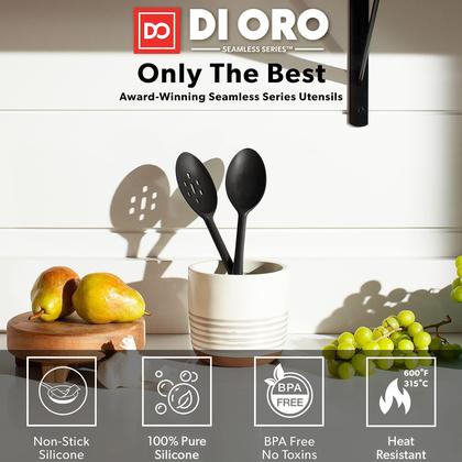 Imagem de Colheres de silicone di Oro Cooking Mixing, 2 unidades e 600 ml