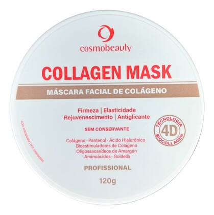 Imagem de Collagen Mask 4d Máscara Facial De Colágeno Cosmobeauty 120g
