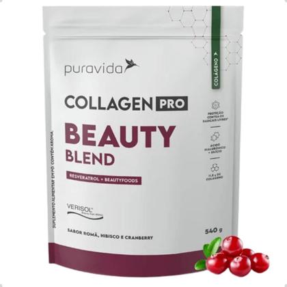 Imagem de Collagen Pro Beauty Blend Resveratrol Com Verisol 540g Pura Vida
