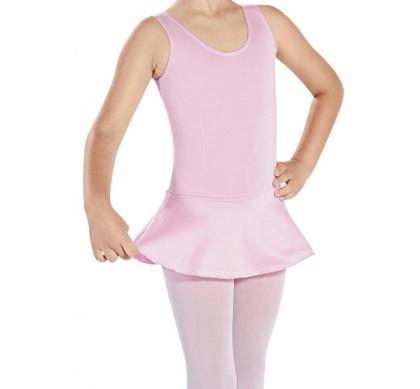 Imagem de Collant Ballet Regata com Saia Infantil Capézio Rosa