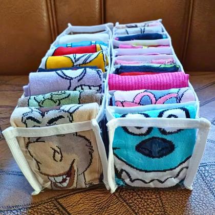 Imagem de Colmeia Organizadora de Gaveta, Guarda roupa e Closet Tamanhos P1  P2  M  M2  GG  XG Plástico Cristal Grosso Transparente Costura Mágica