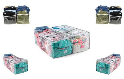 Imagem de colmeia organizadora de roupa kit 5 nichos M gaveta e armario bermudas camisas