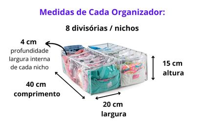 Imagem de colmeia organizadora de roupa kit 5 nichos M gaveta e armario bermudas camisas