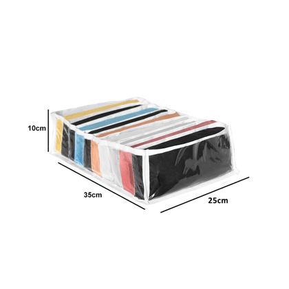 Imagem de Colmeia Organizadora de Roupa Multiuso Transparente 25x35x10 10 Nichos Kit 6 Unidades