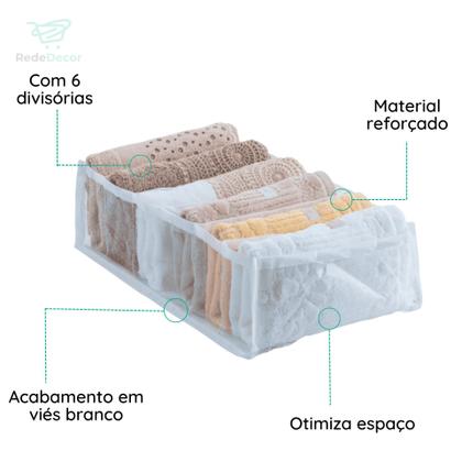 Imagem de Colmeia Organizadora de Roupas Gavetas Transparente Tamanho Médio