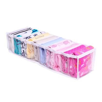 Imagem de Colmeia Organizadora Gaveta Viés Branco P Extra 40x10x10 Kit 6 Uni