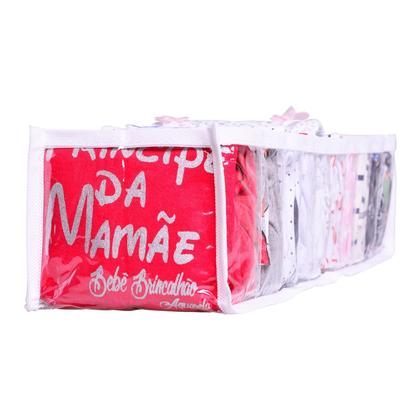 Imagem de Colmeia Organizadora Gaveta Viés Branco P Extra 40x10x10 Kit 6 Uni