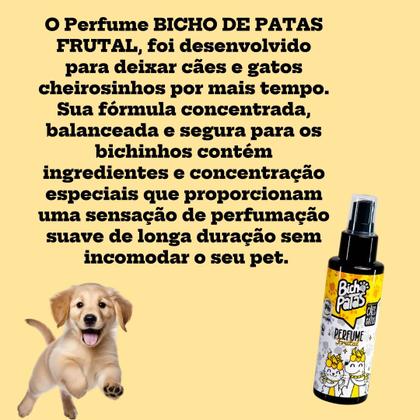 Imagem de Colônia Frutal Pet 120 ml Bicho de Patas  Fragrância Neutra