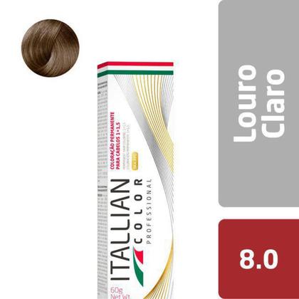 Imagem de Coloração Itallian Color 8.0 Louro Claro 60g - Italian Color