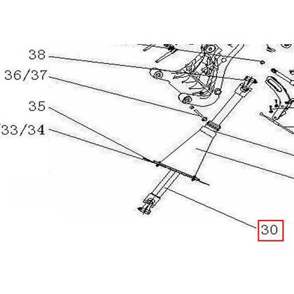 【 S.O.】 TENSOR ALT VOLVO FM/FH12 AÇO LISA ORIGINAL 20700787/3979579