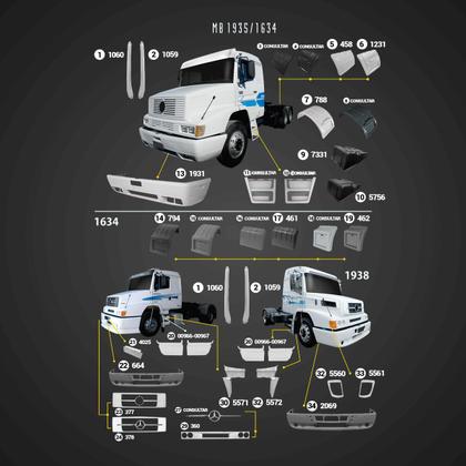 Imagem de Coluna externa MB 1935/1620/1618 LE