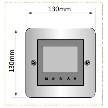 Imagem de Comando Digital Touch Wifi para Sauna a Vapor Compact Line 6 a 27 KW SODRAMAR