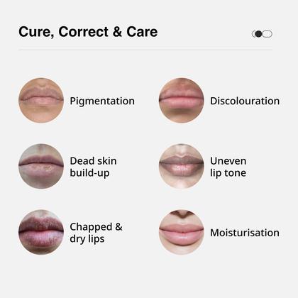 Imagem de Combinação de esfoliante labial e protetor labial colorido Cureskin Lightening