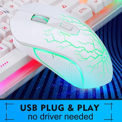 Imagem de Combinação de teclado e mouse para jogos MageGee K1 RGB LED retroiluminado
