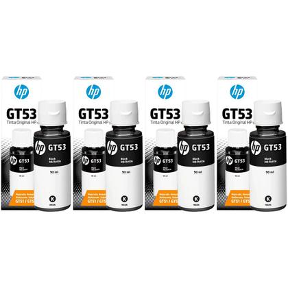 Imagem de Combo 04 Garrafa de Tinta GT53 Preto 90ML Para tank 5800