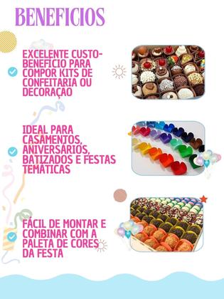 Imagem de Combo 100 Forminha Docinhos Petala 35MM Enfeite Decoraçao