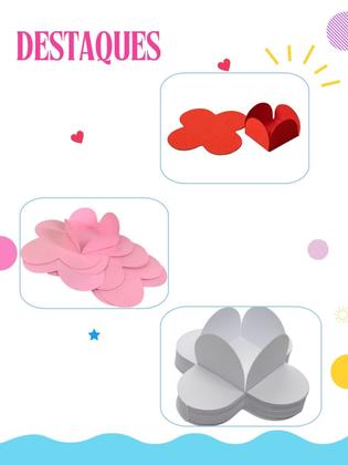 Imagem de Combo 100 Forminha Docinhos Petala 35MM Enfeite Decoraçao