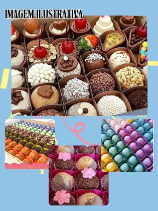 Imagem de Combo 100 Forminha Docinhos Petala 35MM Enfeite Decoraçao