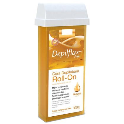 Imagem de Combo 12 refil cera roll on natural 100g depilação depilflax
