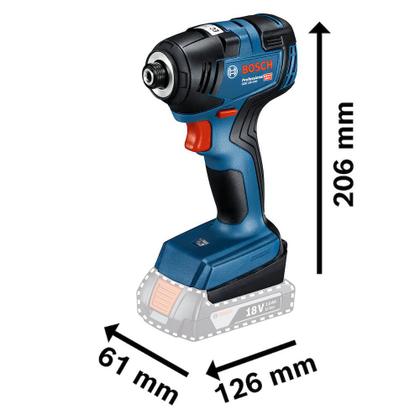 Imagem de Combo 18V Furadeira GSB 185LI + Chave de Impacto GDR 18V-200 Bosch