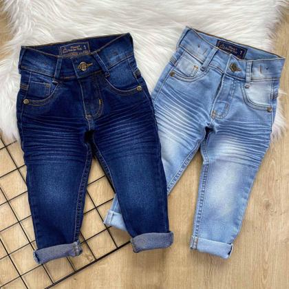 Imagem de Combo 2 Calça Jeans Infantil Masculina Skinny - Mundo Principe