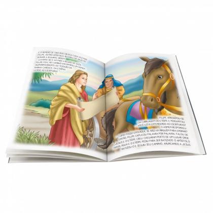 Imagem de Combo 2 Livros Clássicos da Bíblia: Atos dos Apóstolos  Infantil  SBN Crianças Infantil Evangélico Filhos Meninos Bebê Cristão Família Gospel Igreja