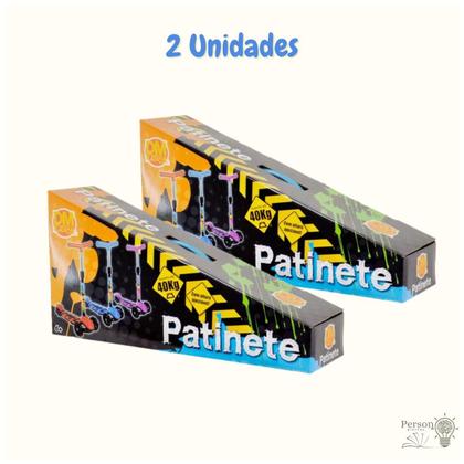 Imagem de Combo 2 Patinetes Infantil 3 Rodas Altura Ajustável com Freio Menino