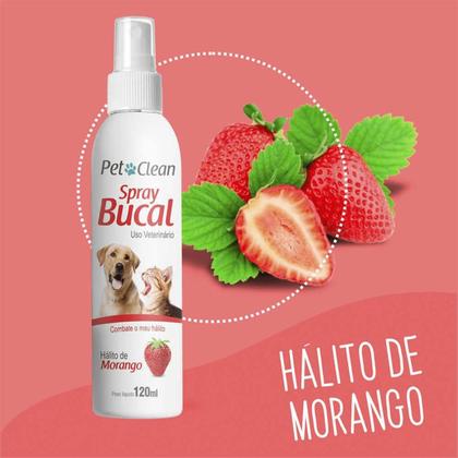 Imagem de Combo 2 Spray Bucal Pet Clean Morango - 120ml