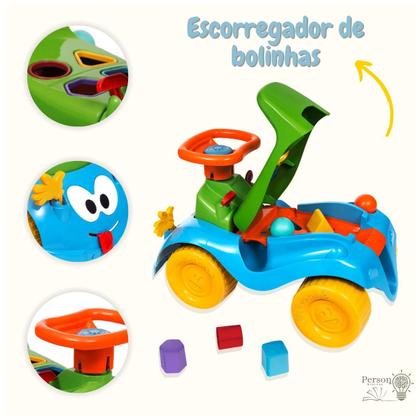 Imagem de Combo 2 Totokinhas Motoca Triciclo Infantil Peças Geométricas Buzina Didático