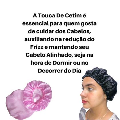 Imagem de Combo 2 un. Touca de Cetim Anti Frizz Toca para Dormir Cabelo Alinhado