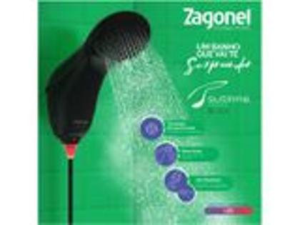 Imagem de Combo 2 unid Chuveiro Eletrônica Zagonel Sublime BLACK - Redonda Preta Temperatura Gradual com Chuv
