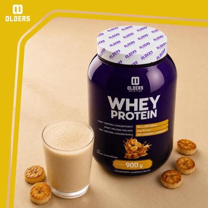 Imagem de Combo 2 Whey Protein 900g  Chocolate Suiço e Banana Caramelizada  18g de Proteínas + 25 Vitaminas e Minerais