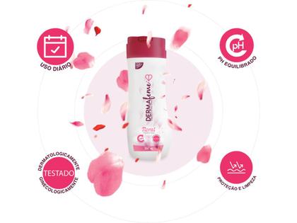 Imagem de combo 2x200ml dermafeme sabonete líquido íntimo dermatologicamente testado ph equilibrado - floral 