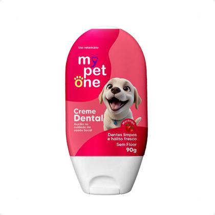 Imagem de Combo 3 Creme Dental Cães e Gatos Morango Mypetone - 90g