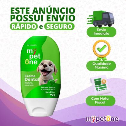 Imagem de Combo 3 Creme Dental Menta para Cães e Gatos Mypetone - 90g