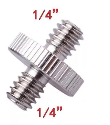 Imagem de Combo 3 Parafusos Adaptador 1/4 1/4 Macho Suporte Celular no Ring Light Flash Universal Selfie Pedestal Tripé Estúdio