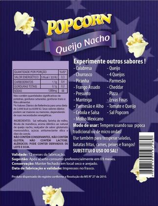 Imagem de Combo 3 Temperos Pipoca Popcorn Parmesão, Queijo Nacho E Sal