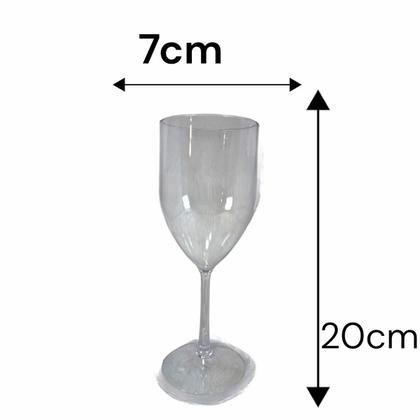 Imagem de Combo 30 Taças Transparente acrílico 400ml para Vinho Suco