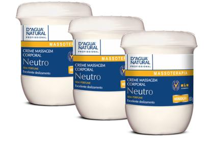 Imagem de Combo 3un creme massagem corporal neutro 650g dagua natural