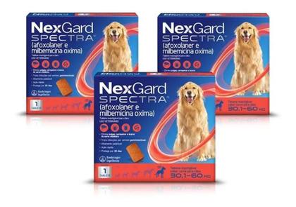 Imagem de Combo 3x Nexgard Spectra GG 30,1-60Kg- 1 Comprimido