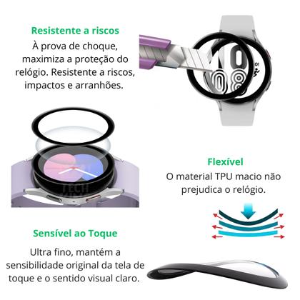Imagem de Combo 3x Película 3D Anti-Impacto Para Galaxy Watch4 40mm