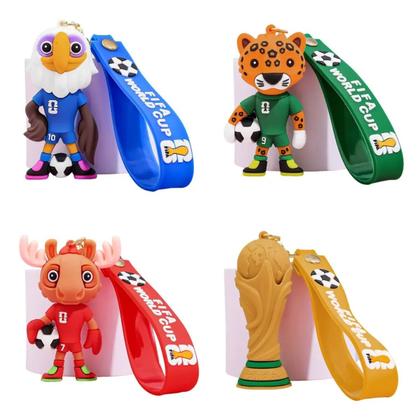 Imagem de Combo 4 Chaveiros Tema Futebol BR Colecionáveis