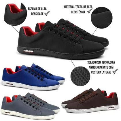 Imagem de Combo 4 pares de tenis sapatenis masculino conforto lançamento new vegas