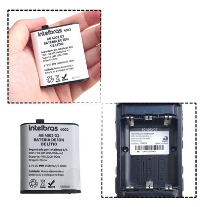 Imagem de Combo 4 Rádios Intelbras Comunicadores RC4002 G2