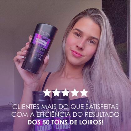 Imagem de Combo 50 Tons de Loiro Hidrabell Neutraliza o Amarelado, Hidrata e Realça o Brilho dos Fios Loiros