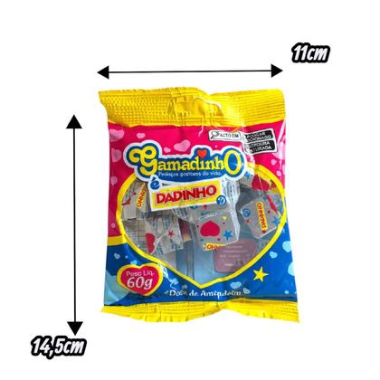 Imagem de Combo 6 Pacotinhos de Dadinho Gamadinho Amendoim Cremoso 60g